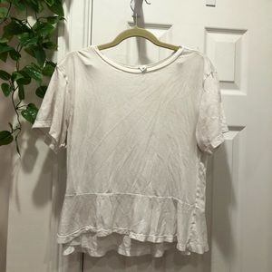 bp peplum short sleeve top